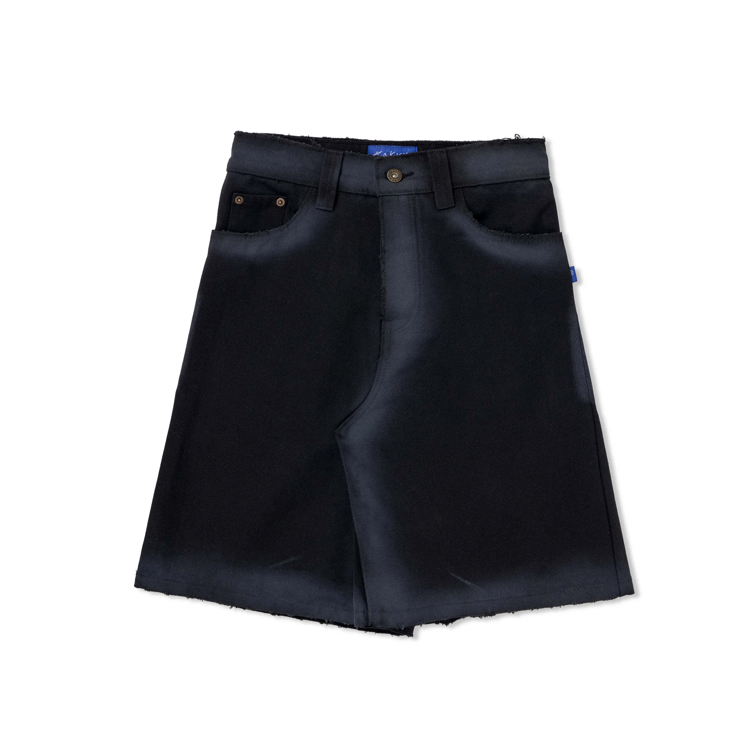 BIG L Black Canvas Shorts