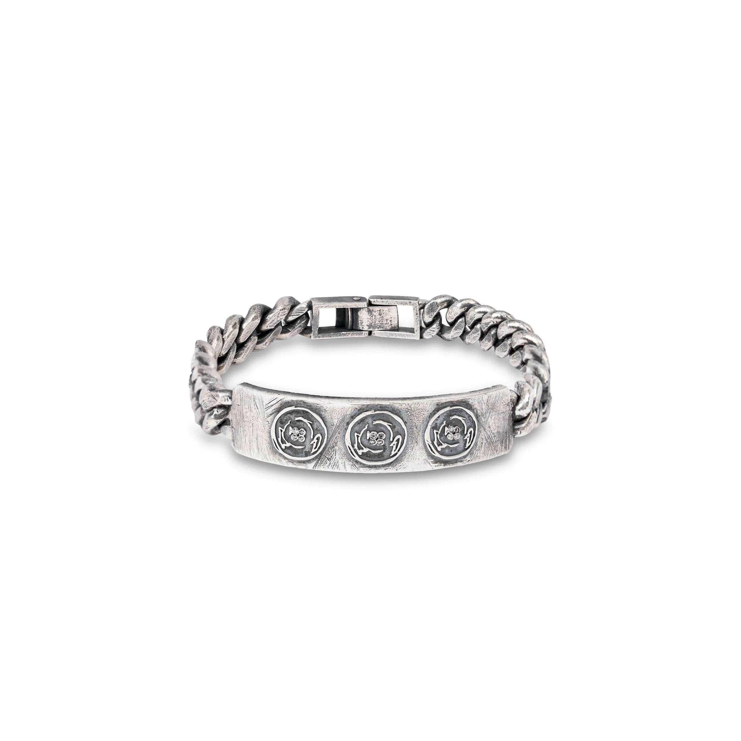 ABDICATE Silver Chain Bracelet