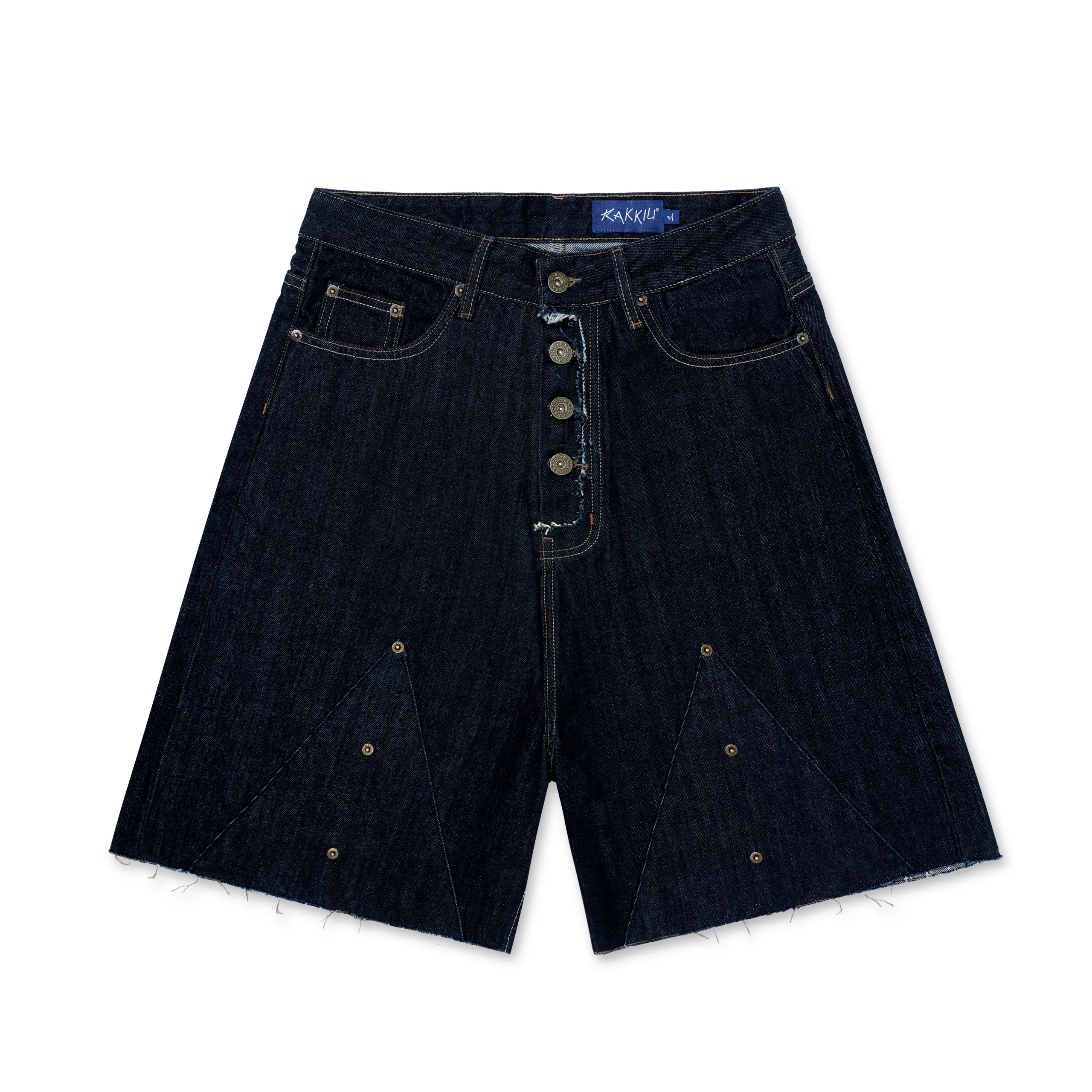 GROUNDED Raw Denim Shorts