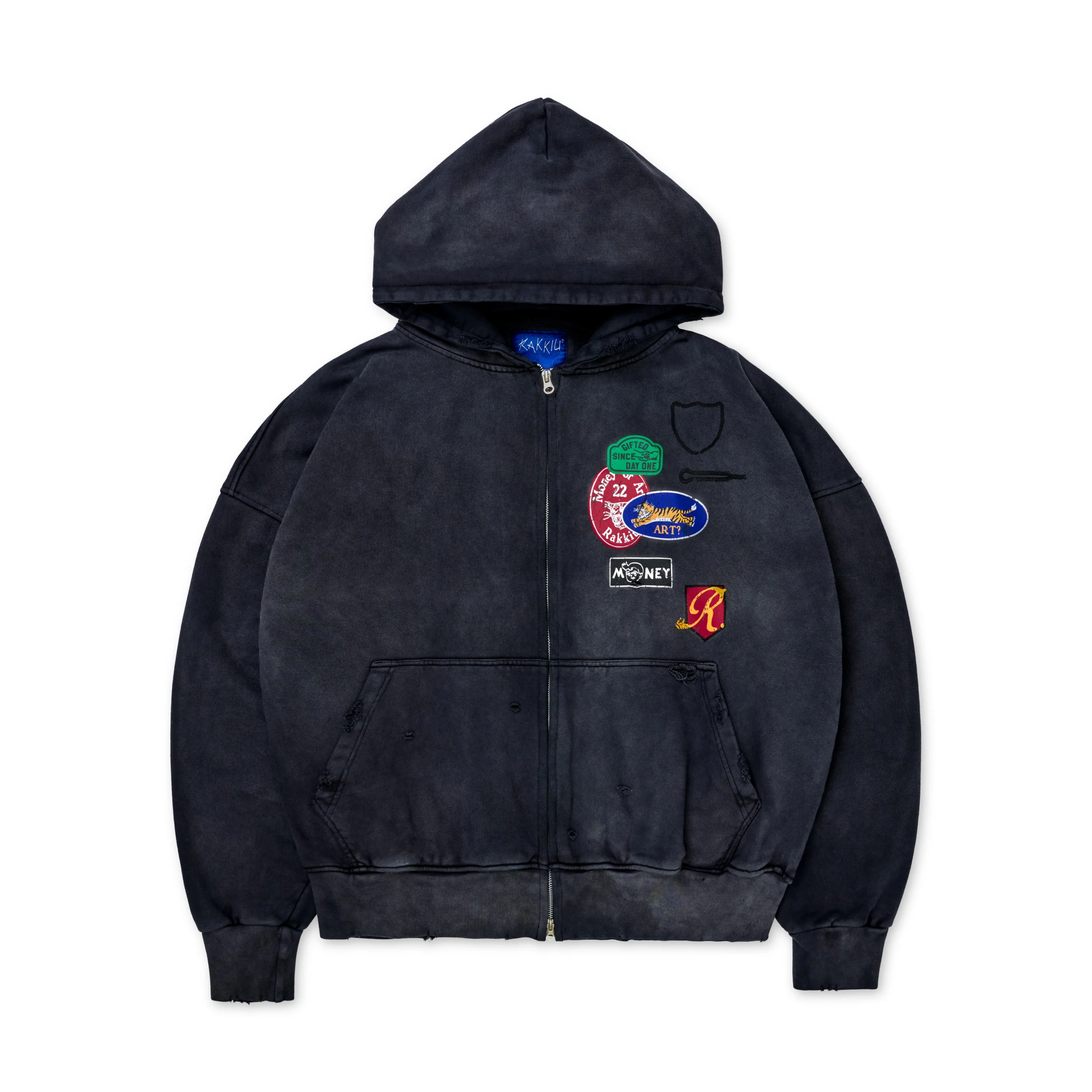 PRICE TAG Gray Hoodzip