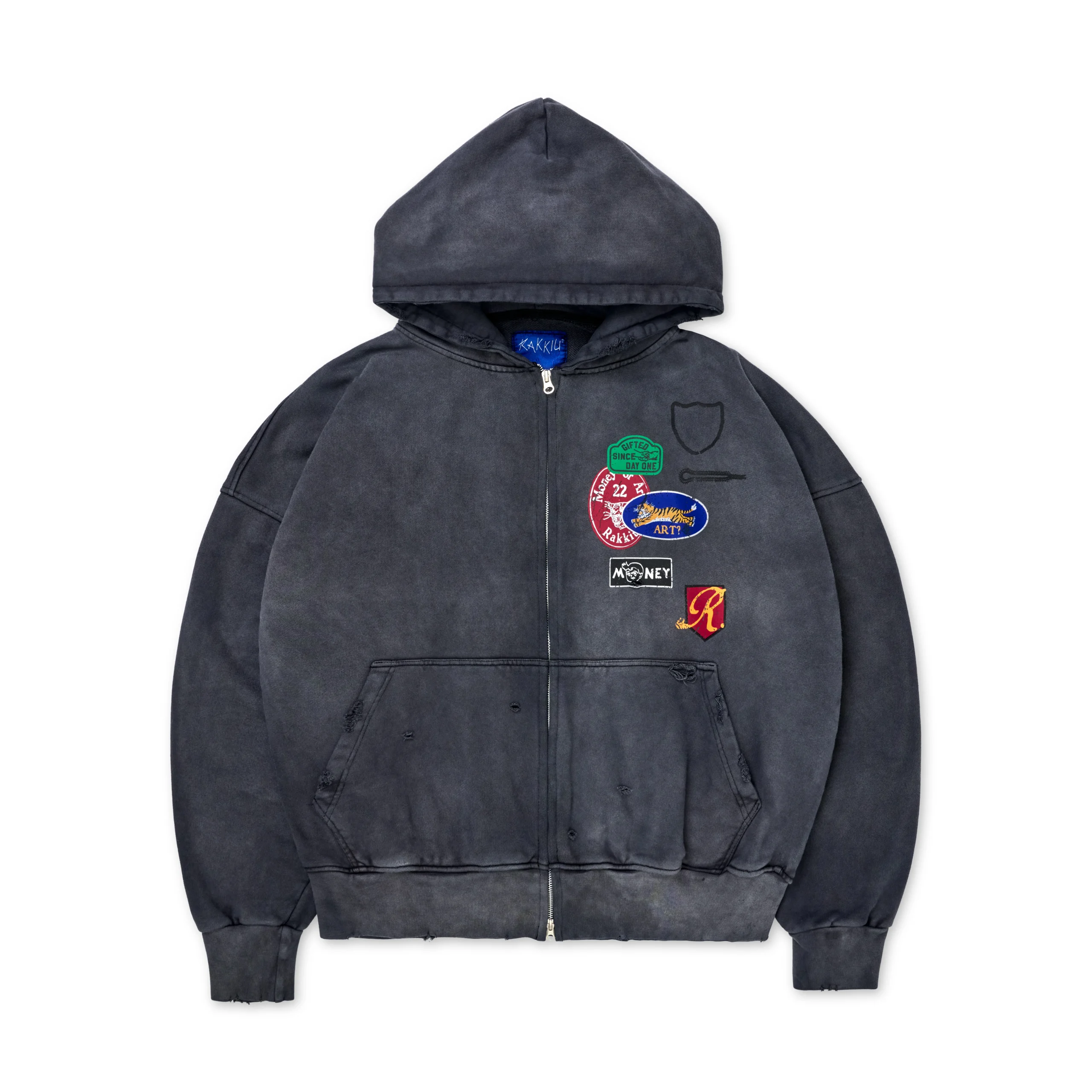 PRICE TAG Gray Hoodzip