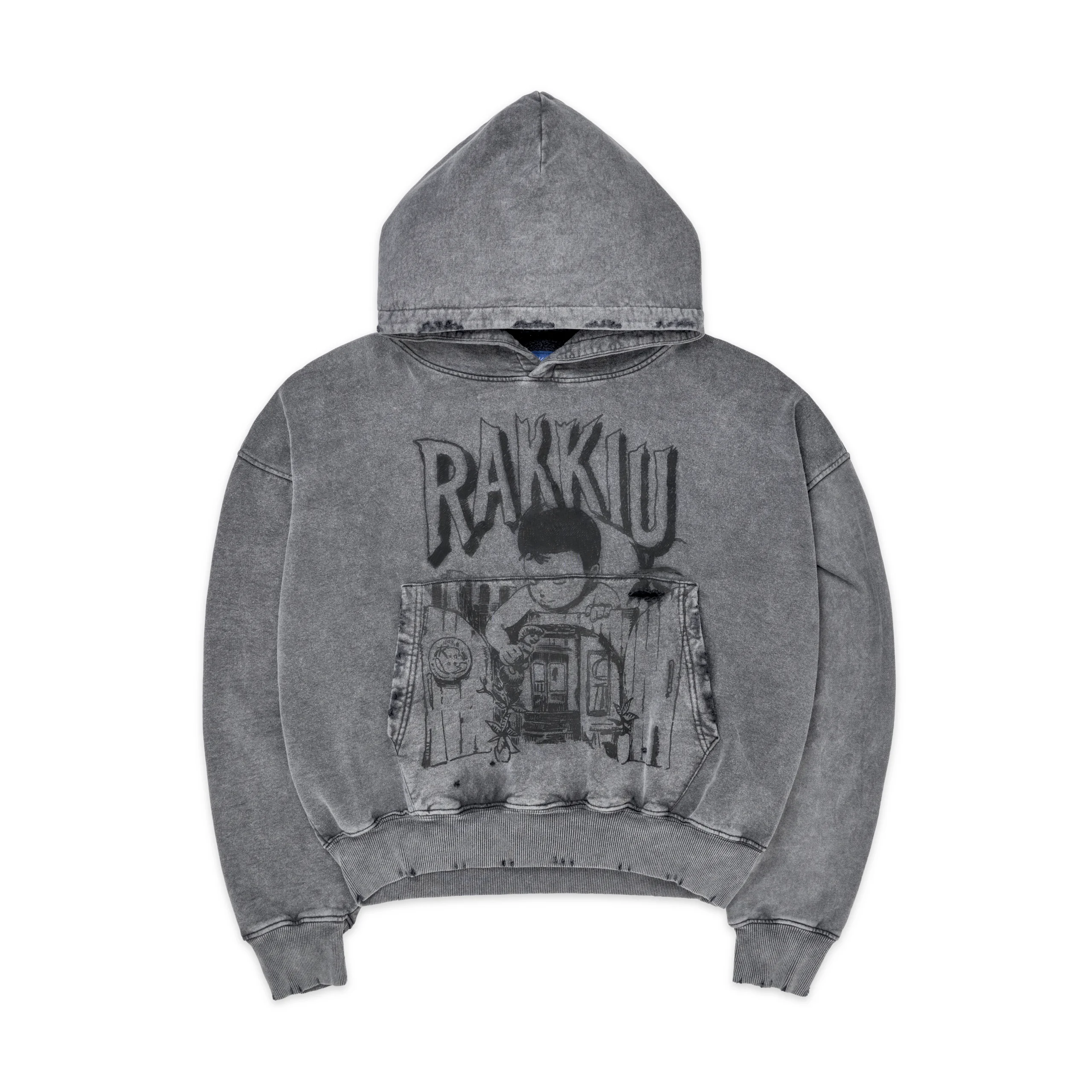 RK CONCERT Washed Gray Hoodie