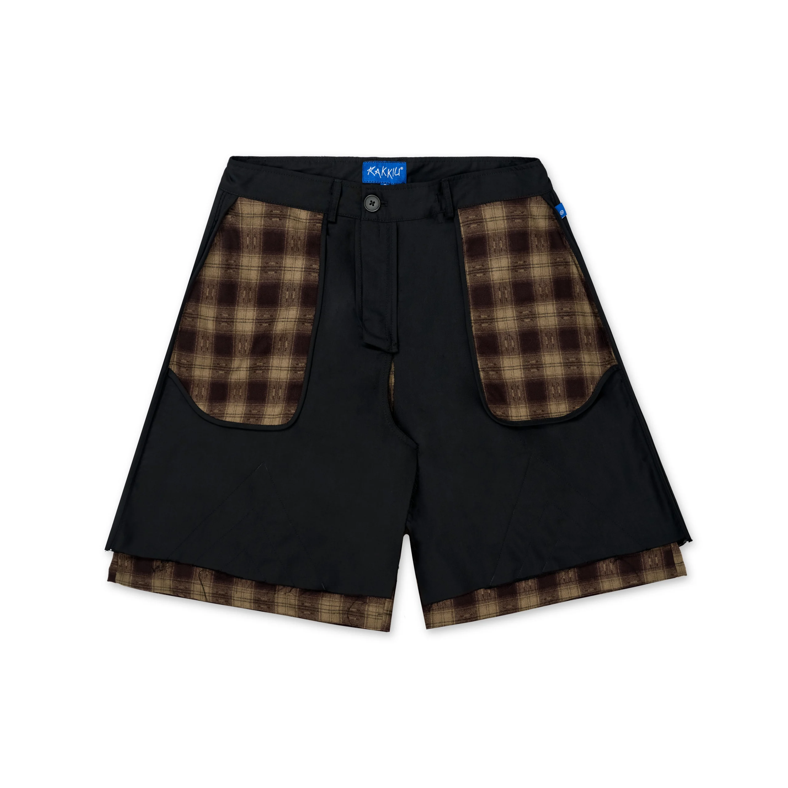 BALANCE Brown Tartan Layered Skort