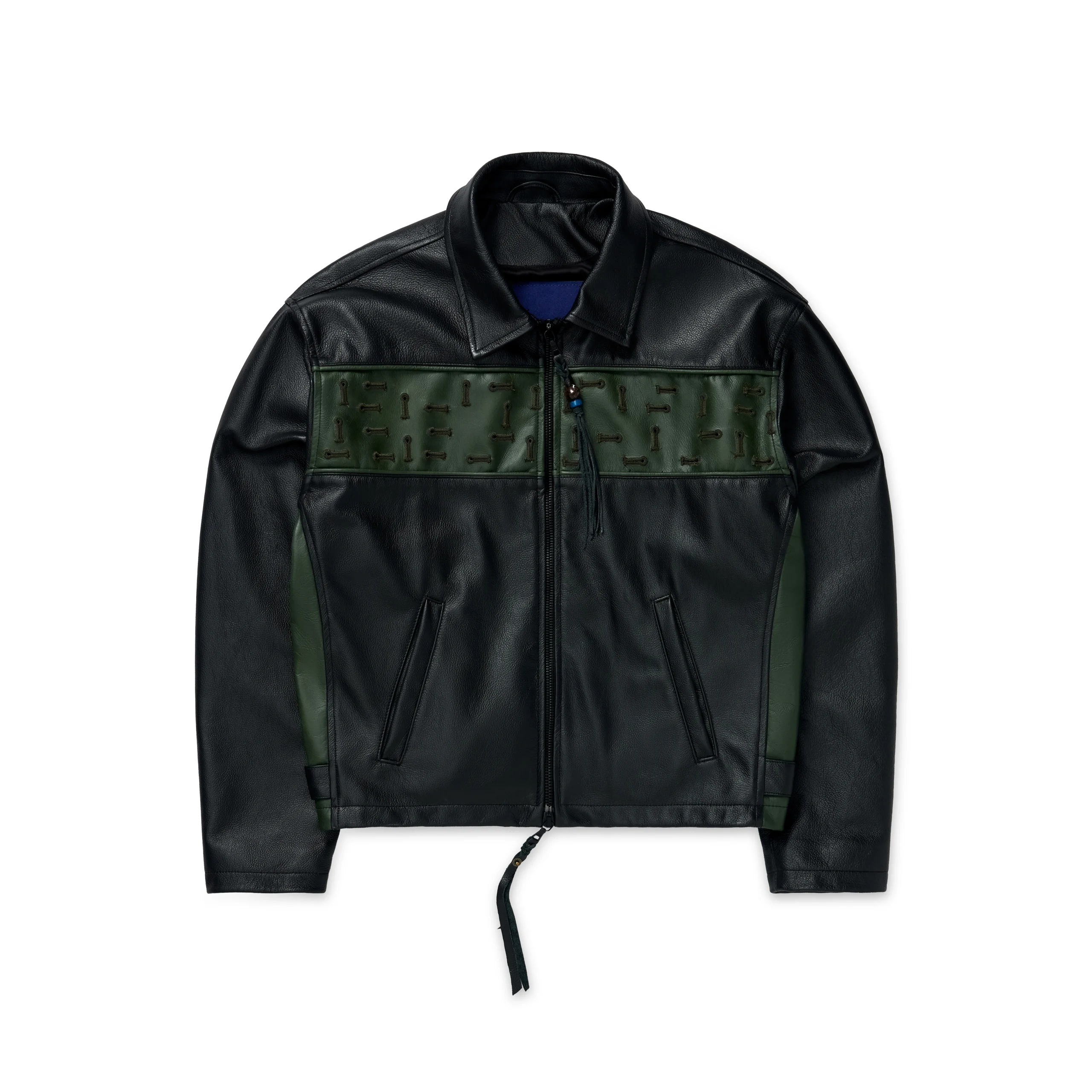 TATTOO Black Leather Jacket