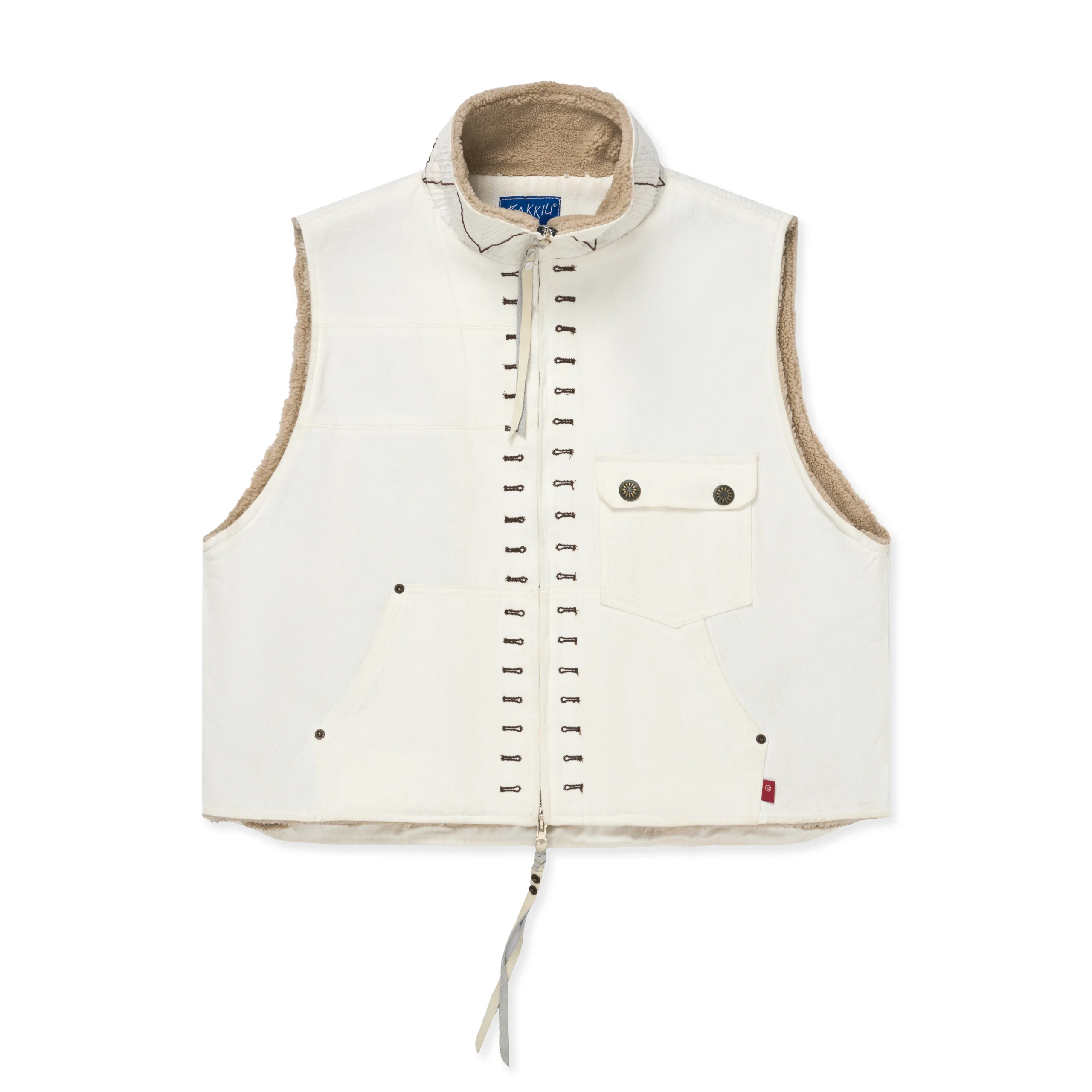 FW25 Runway WHITE DENIM VEST