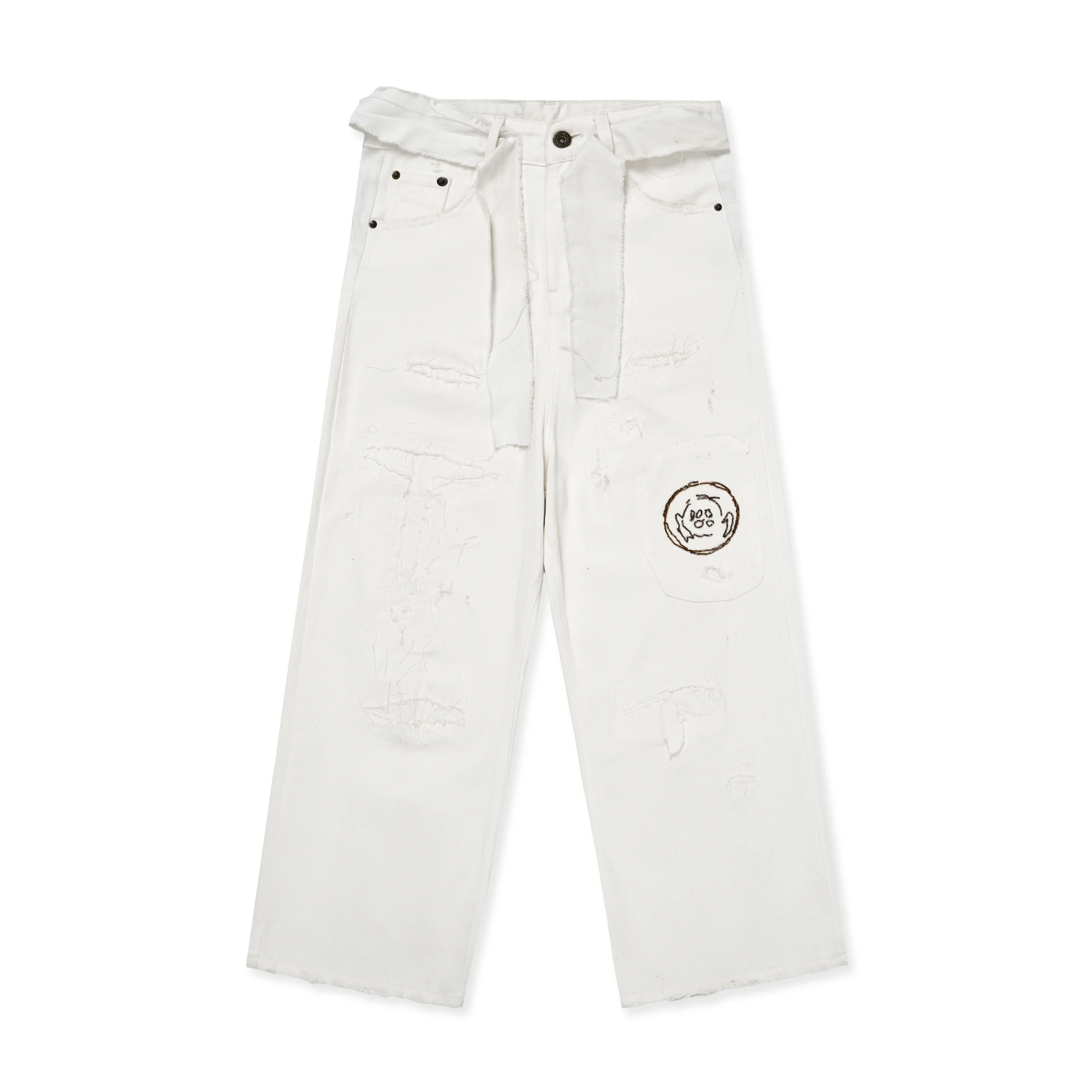 FW25 Runway WHITE DENIM JEANS