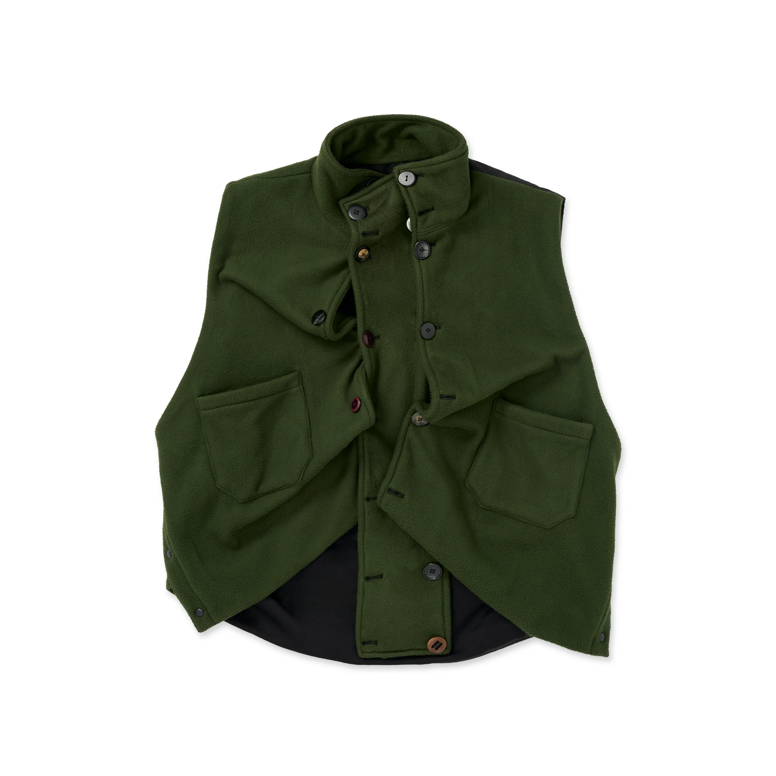 FW25 Runway GREEN FLEECE VEST