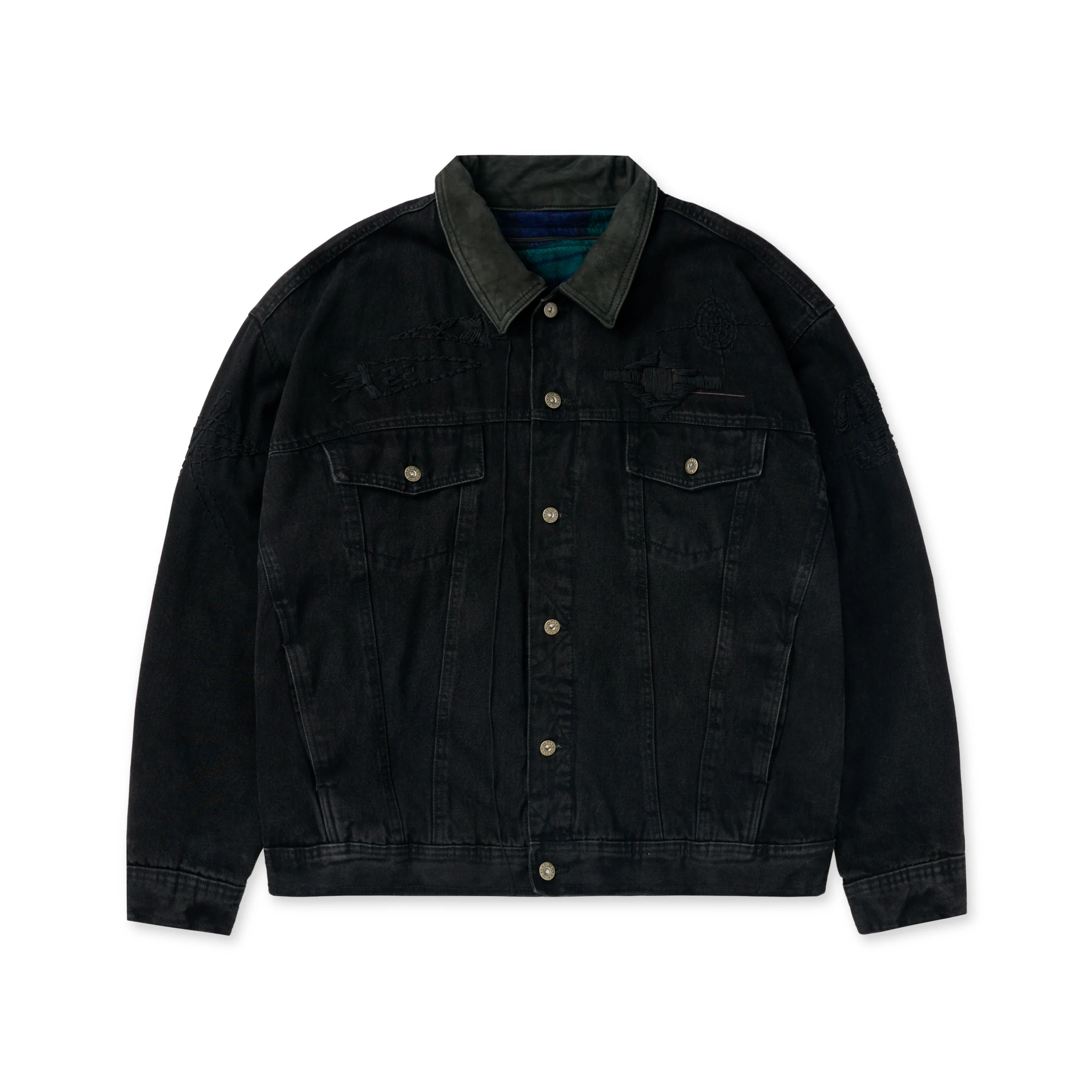 FW25 Runway OVERSIZED BLACK DENIM JACKET