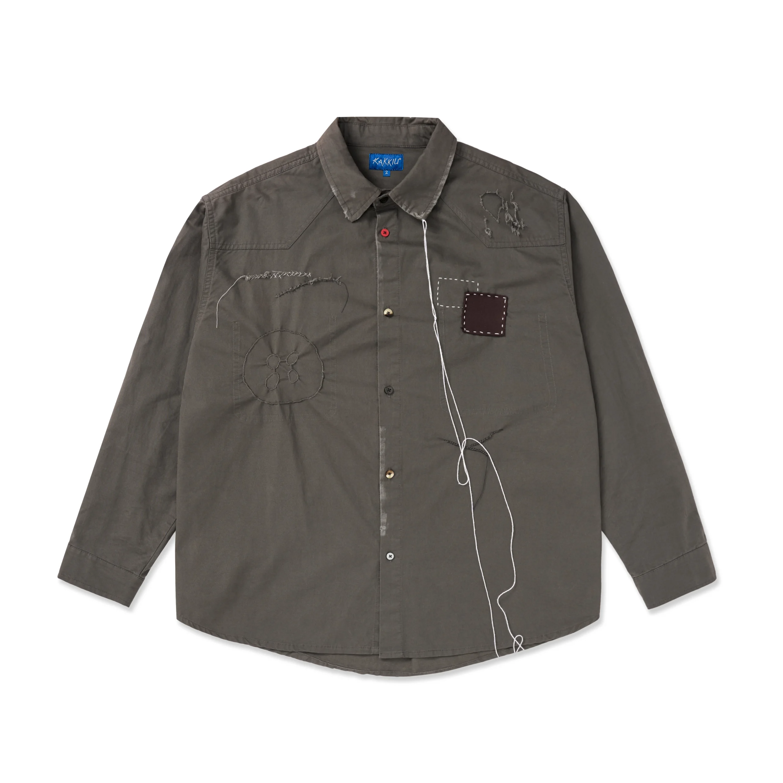 FW25 Runway EMBROIDERY KHAKI SHIRT