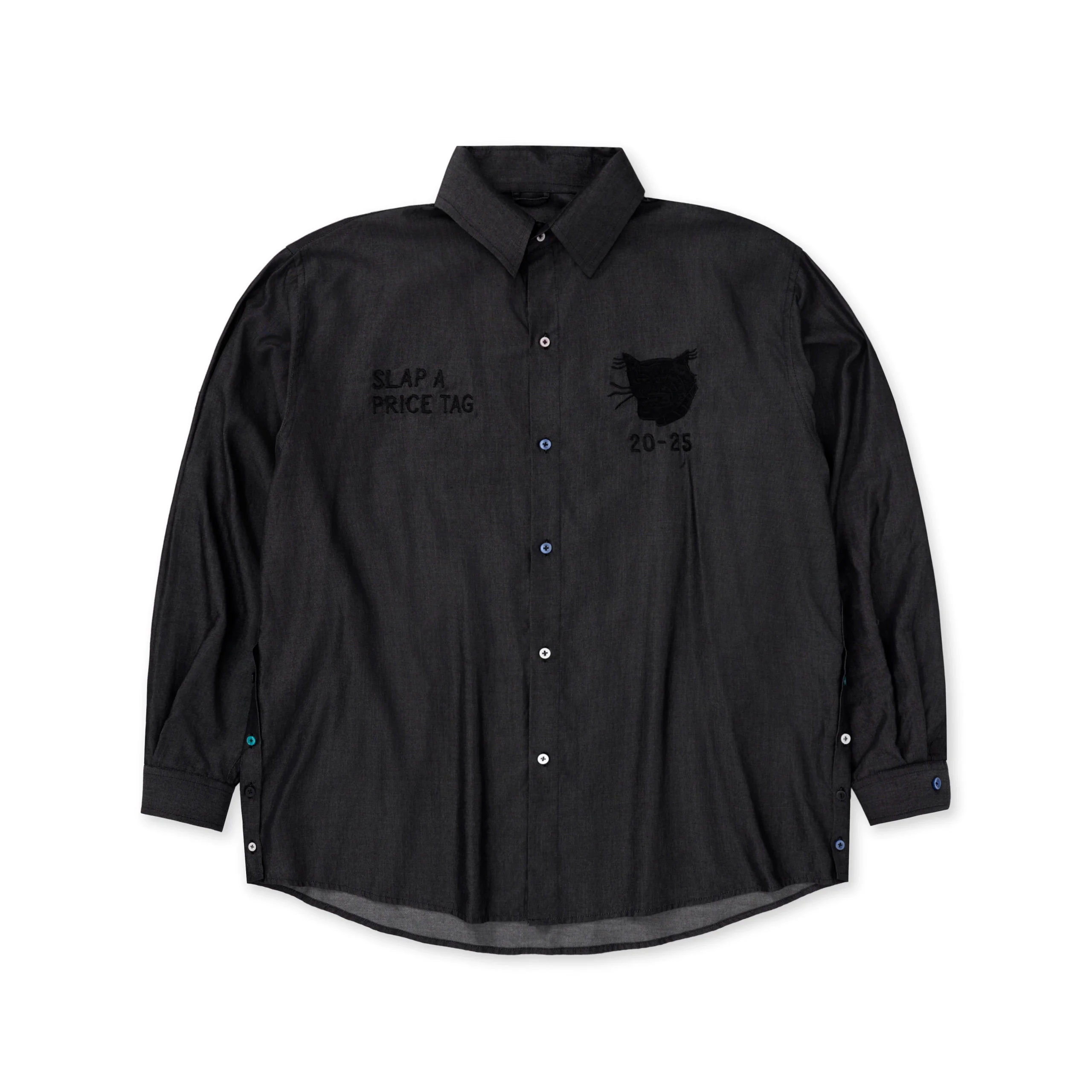 FW25 Runway EMBROIDERY GRAY SHIRT