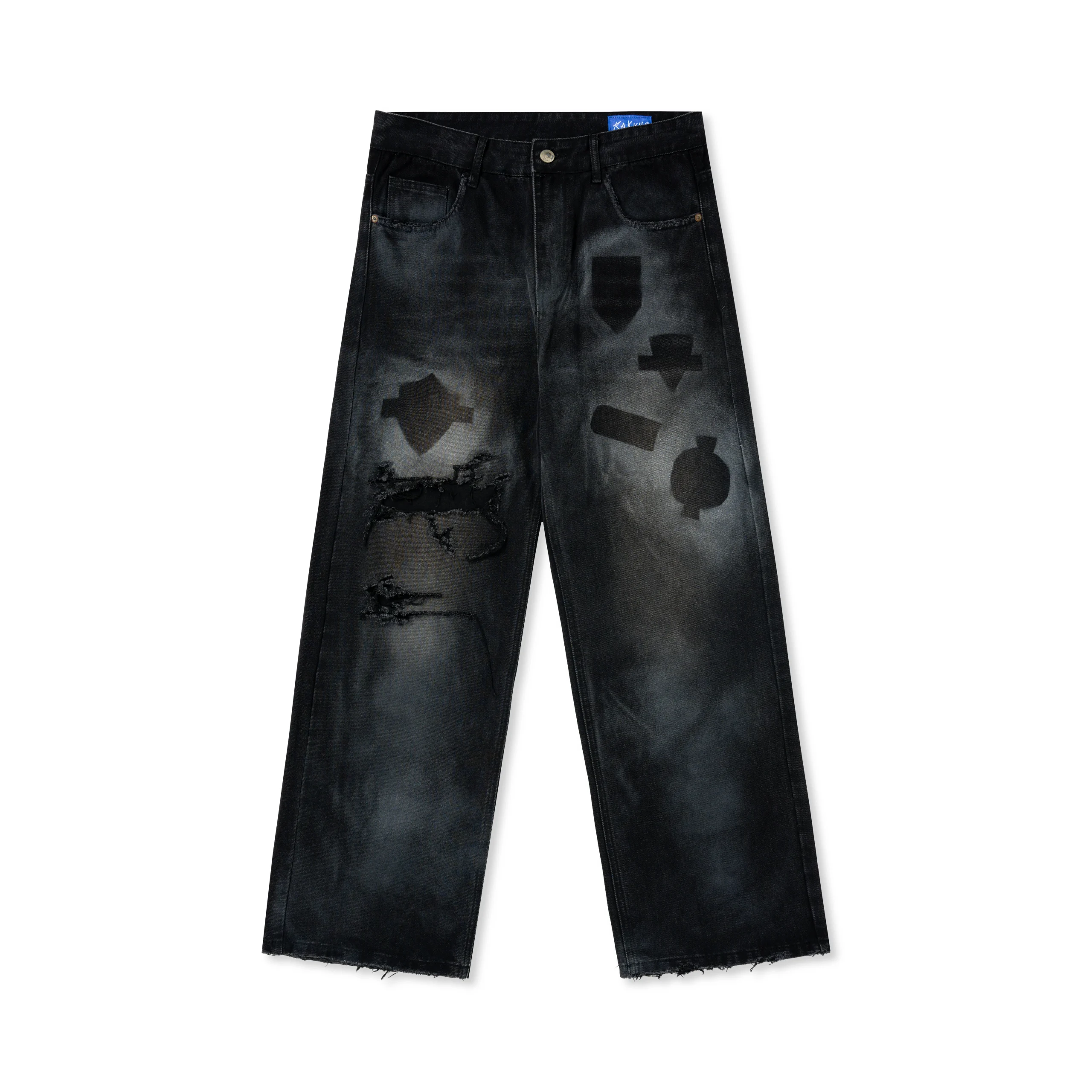 FW25 Runway SPRAY BLACK JEANS