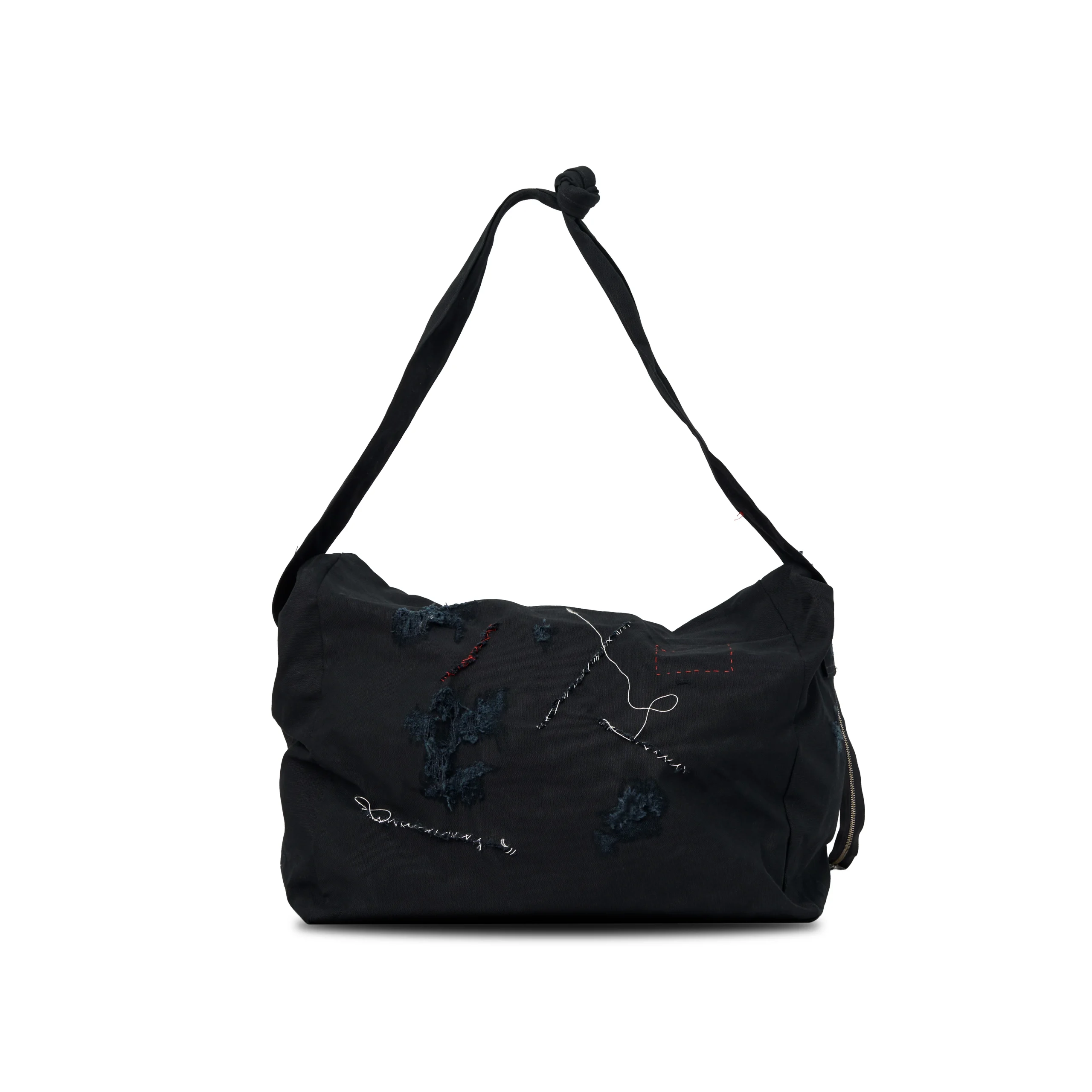 FW25 Runway DISTRESS BLACK CANVAS BAG 2