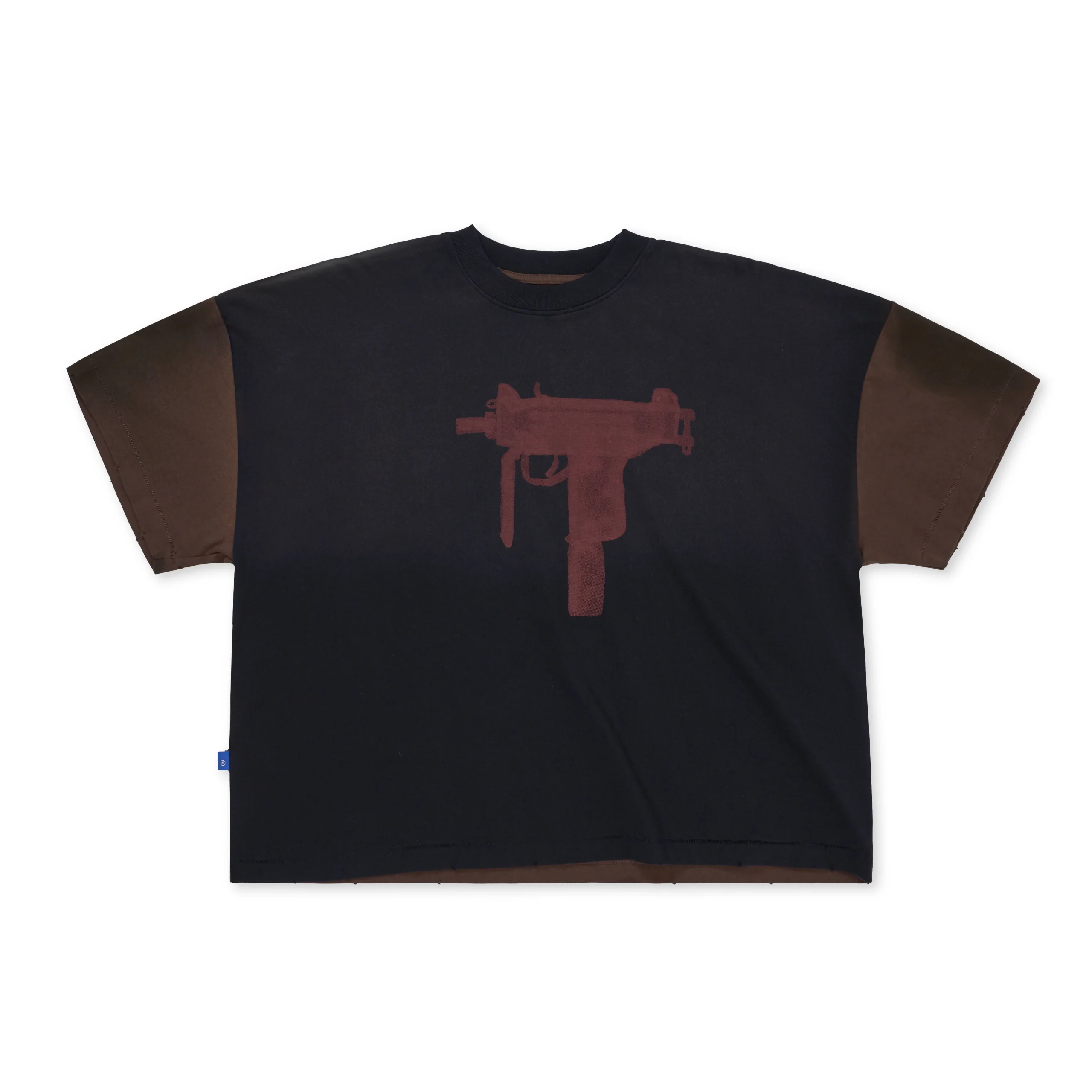 LIL UZI Washed Black&Brown Tee