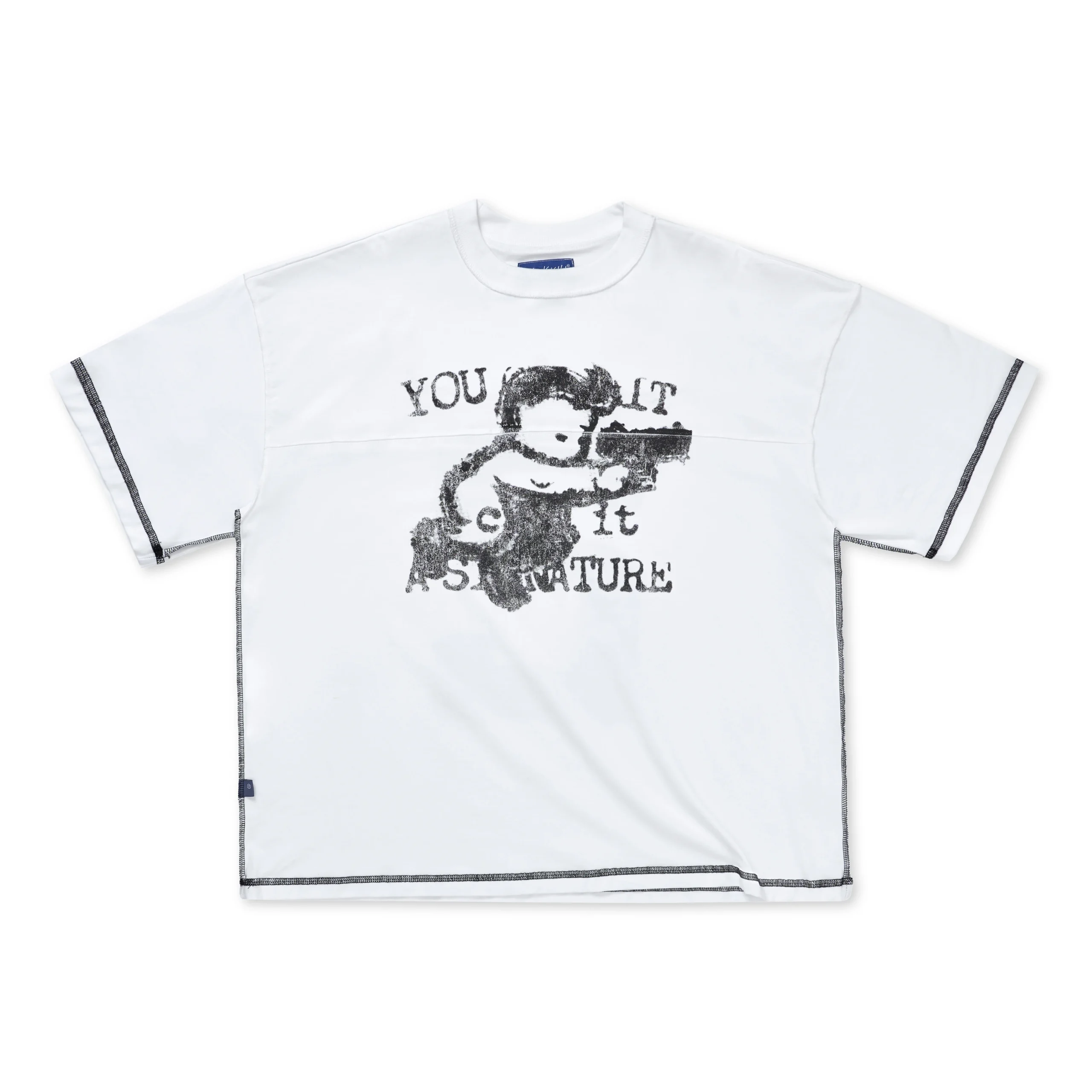 KON Oversized White Tee