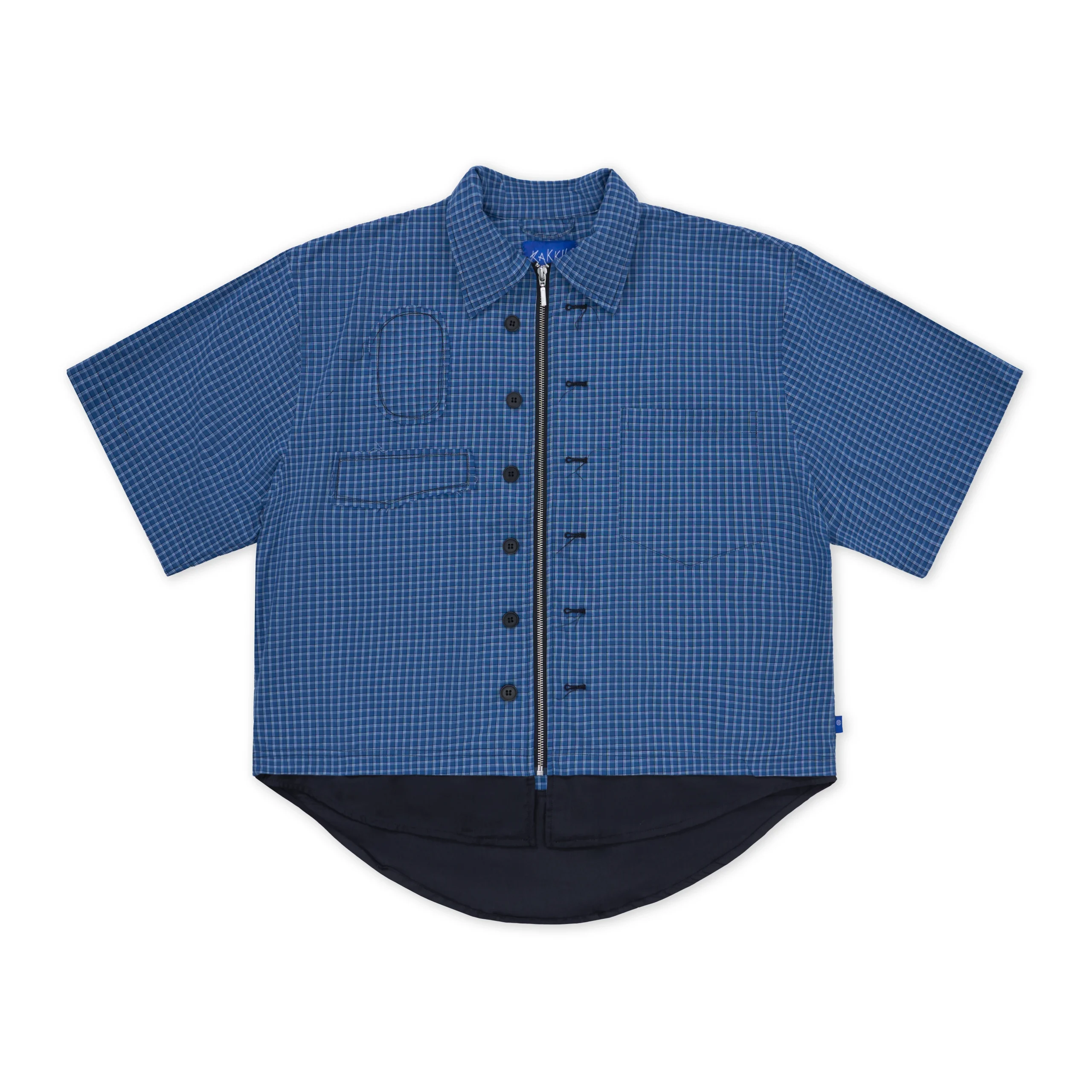 JU Plaid Blue Shirt