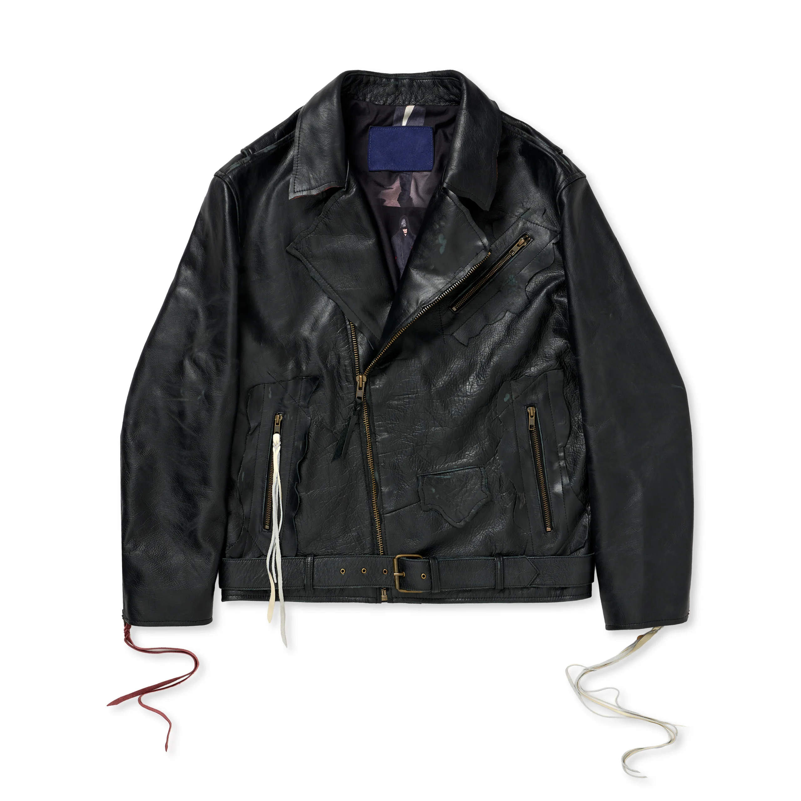 ITAMI Black Leather Jacket
