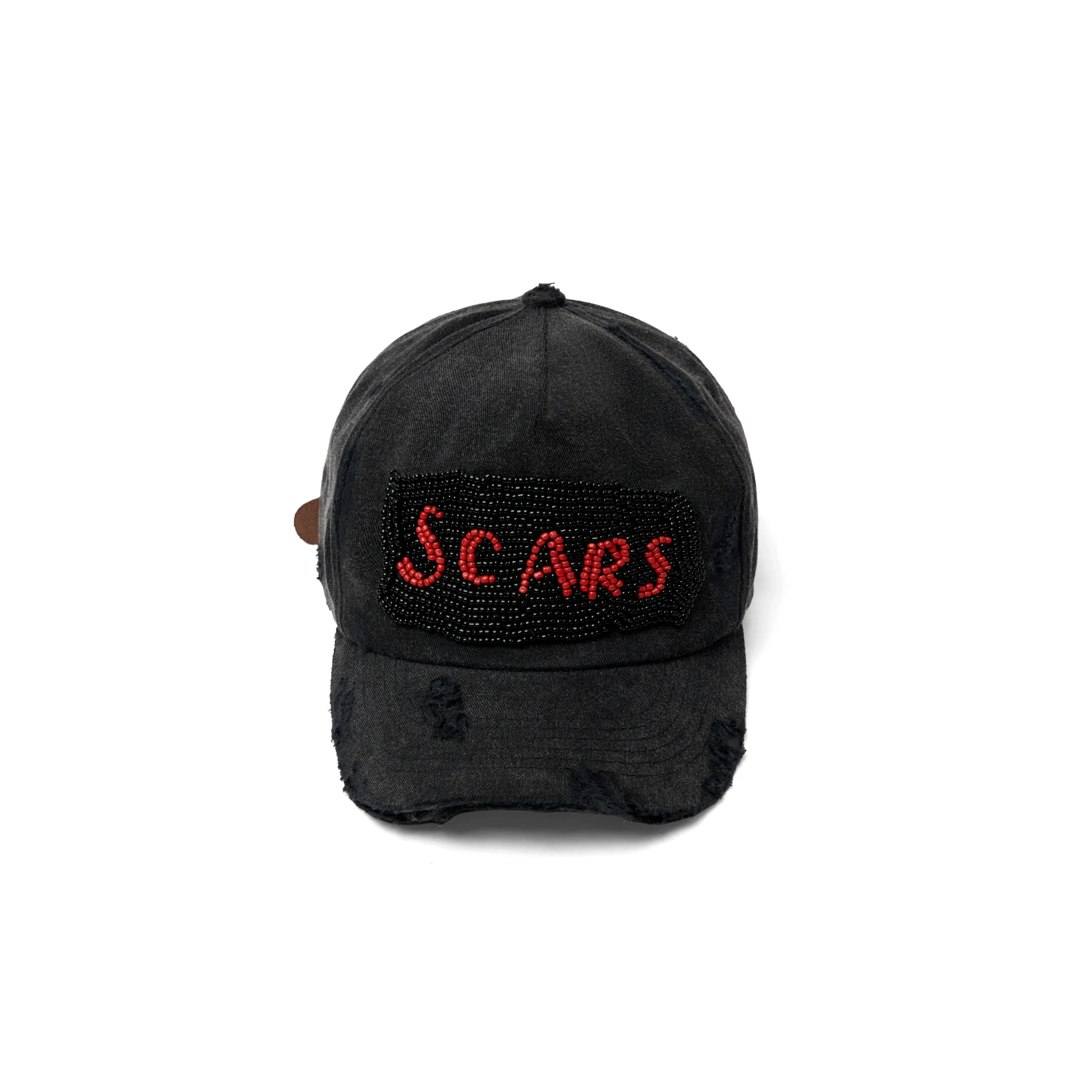 SCARS Beaded Black Cap